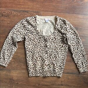 Women's Leopard Print Cardigan | Animal Print Cardigan | Cardigan Sweater